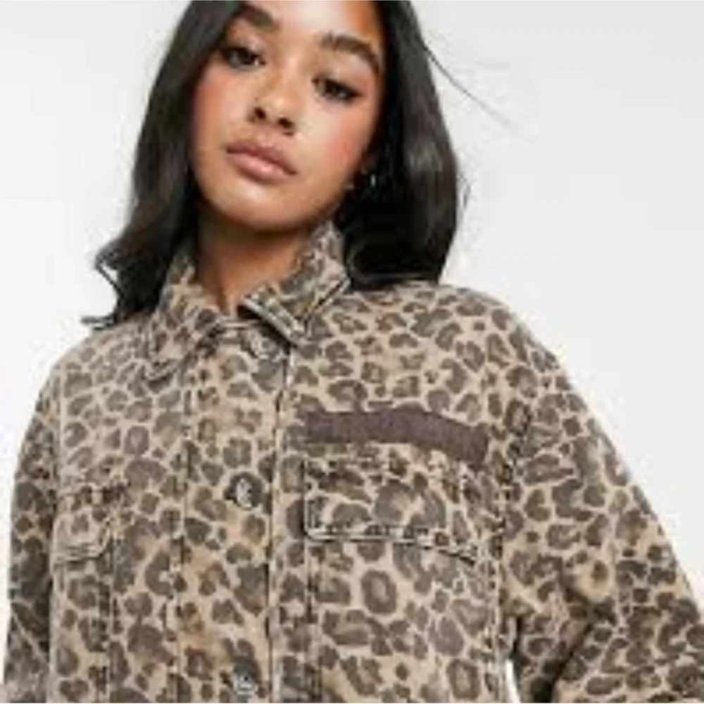 FREE PEOPLE LEOPARD JACKET - Picture 3 of 6